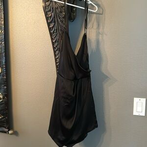 black silk romper size small